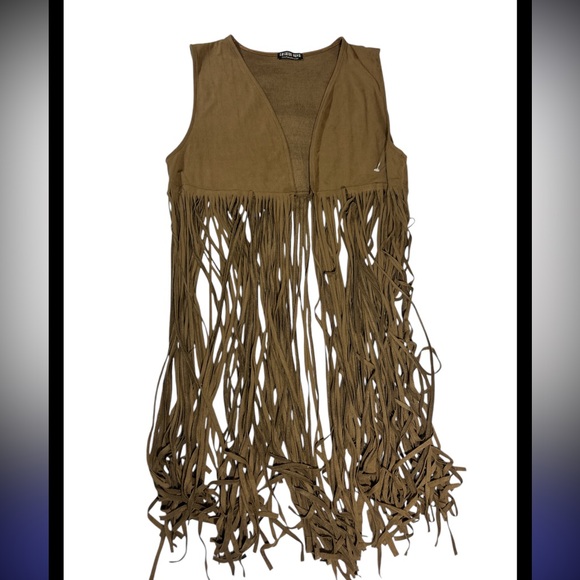 Boho Statement: Deep Chocolate Suede Fringe Vest - Fashion Nova - Picture 2 of 6